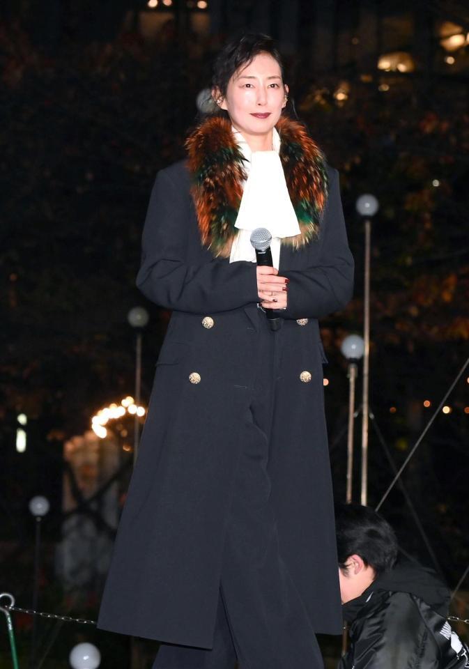 　登壇する木村多江（撮影・堀内翔）