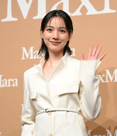 　ＭａｘＭａｒａのイベントに登場したのん（撮影・伊藤笙子）