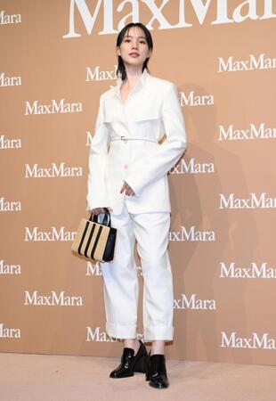 　ＭａｘＭａｒａのイベントに登場したのん（撮影・伊藤笙子）