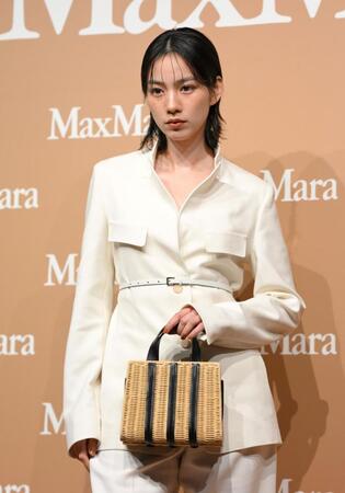 　ＭａｘＭａｒａのイベントに登場したのん（撮影・伊藤笙子）
