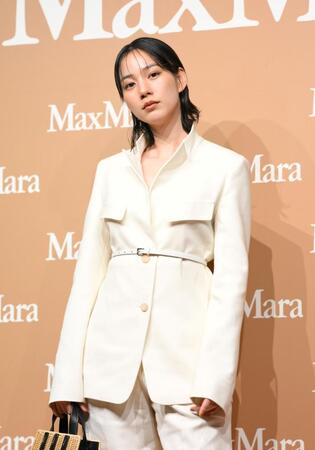 　ＭａｘＭａｒａのイベントに登場したのん（撮影・伊藤笙子）