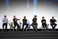 　イベントでトークをするＧＥＮＥＲＡＴＩＯＮＳの（左から）小森隼、白濱亜嵐、数原龍友、片寄涼太、佐野玲於、中務裕太（撮影・開出牧）