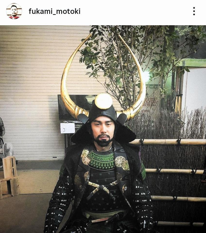 「どうする家康」で福島正則役。深水元基のインスタグラム＠ｆｕｋａｍｉ＿ｍｏｔｏｋｉより