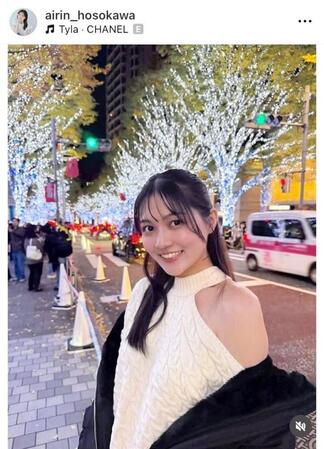 　細川愛倫のインスタグラム＠ａｉｒｉｎ＿ｈｏｓｏｋａｗａから