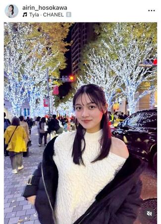 　細川愛倫のインスタグラム＠ａｉｒｉｎ＿ｈｏｓｏｋａｗａから