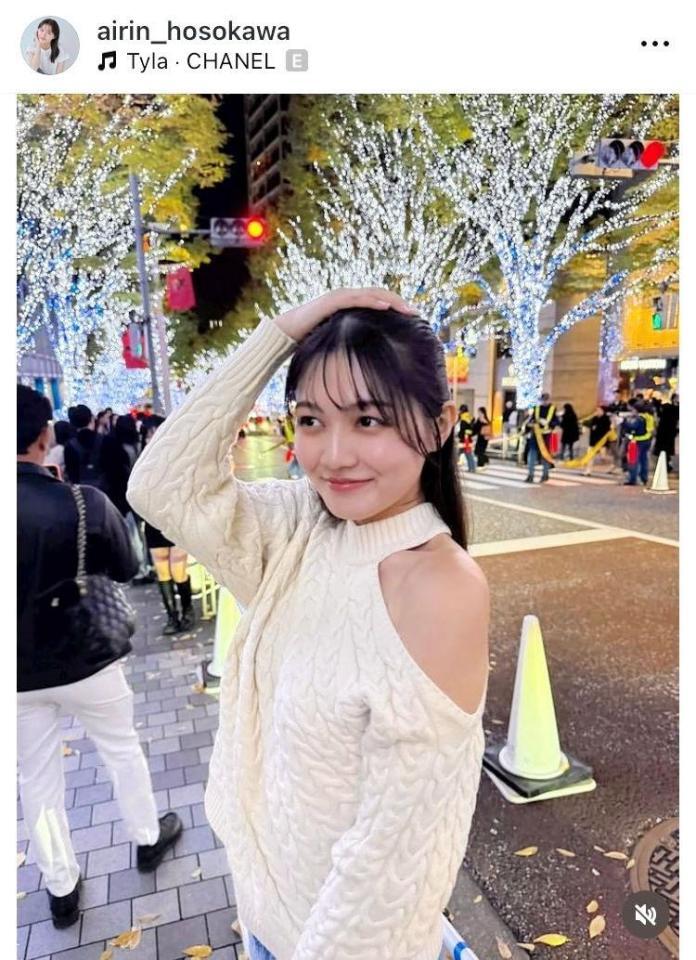 　細川愛倫のインスタグラム＠ａｉｒｉｎ＿ｈｏｓｏｋａｗａから