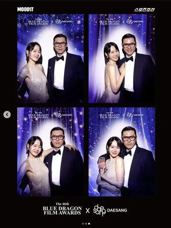 　ソン・イェジンの公式インスタグラム＠ｙｅｊｉｎｈａｎｄより（左から）ソン・イェジンとヒョンビンは「青龍映画賞」で人気賞を夫婦で受賞した