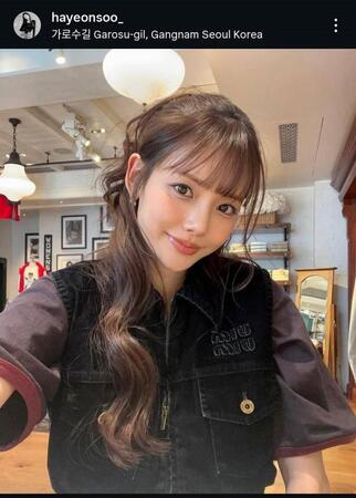 　ハ・ヨンスの公式インスタグラム＠ｈａｙｅｏｎｓｏｏ＿より