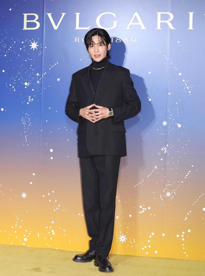 　アンバサダーに就任した目黒蓮（撮影・佐々木彰尚）