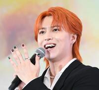 　ネイルオブザイヤーを受賞した松尾太陽（撮影・佐藤厚）