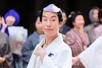 　役者絵そっくり？？中山富三郎役の坂口涼太郎。ＮＨＫ大河ドラマ「べらぼう～蔦重栄華乃夢噺～」より