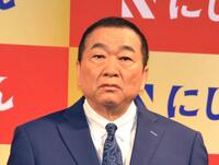 　「にしたんクリニック」新ＣＭ発表会に登場した幻冬舎の見城徹社長