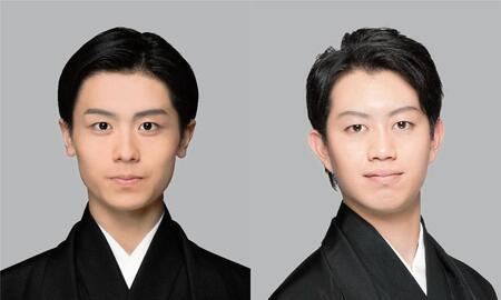 　スーパー歌舞伎「もののけ姫」に出演する市川團子（左）と中村壱太郎