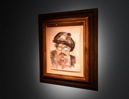 　ジョニー・デップ没入型アート展に展示された作品（撮影・開出牧）