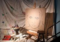 　ジョニー・デップ没入型アート展に展示された作品（撮影・開出牧）
