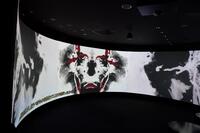 　ジョニー・デップ没入型アート展に展示された作品（撮影・開出牧）