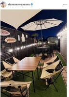 自宅のルーフバルコニーが高級ホテルみたい！和田正人のインスタグラム＠ｄａａａａａａｗａａａａａａ（７月２５日付）より