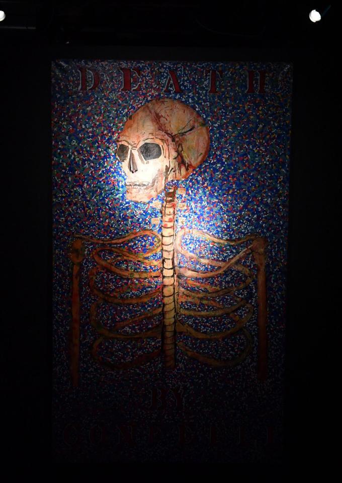 　ジョニー・デップ没入型アート展に展示された作品（撮影・開出牧）