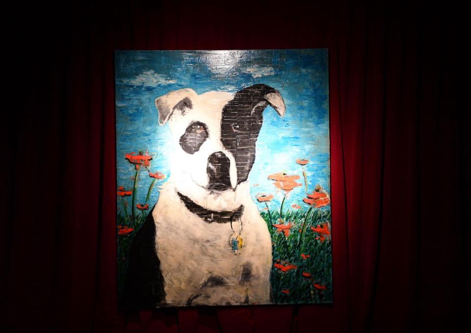 　ジョニー・デップ没入型アート展に展示された作品（撮影・開出牧）