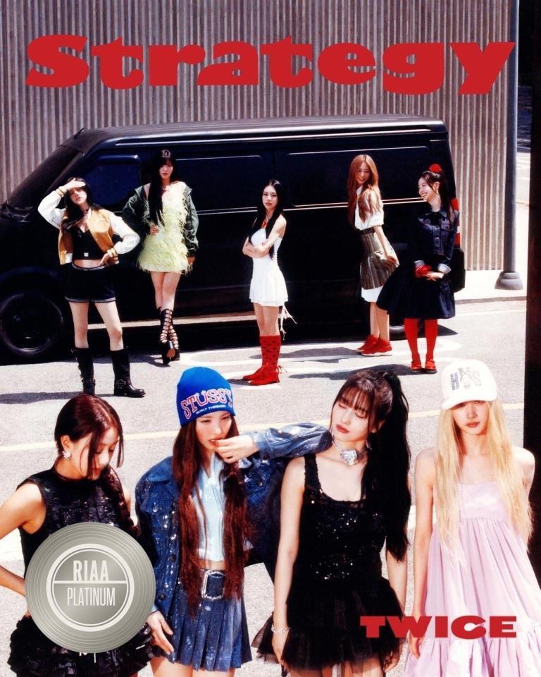 　米レコード産業協会の公式Ｘ＠ＲＩＡＡより　ＴＷＩＣＥが「Ｓｔｒａｔｅｇｙ」でプラチナ認定を受けた