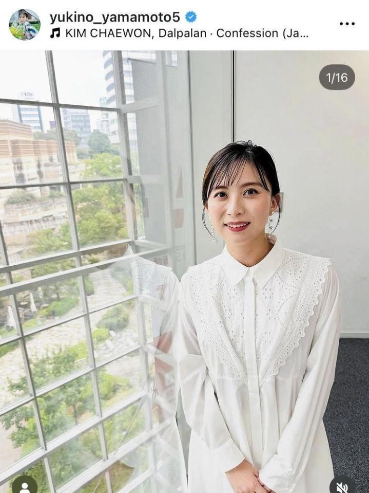 山本雪乃アナのインスタグラム＠ｙｕｋｉｎｏ＿ｙａｍａｍｏｔｏ５より 