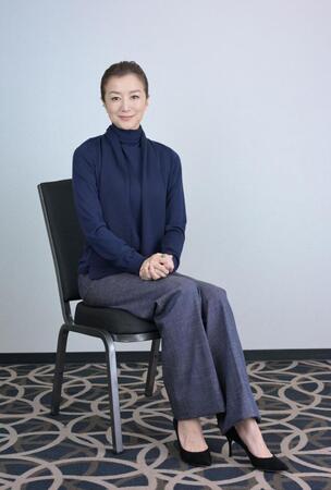 　映画「栄光のバックホーム」で横田慎太郎さんの母・まなみ役を演じた鈴木京香（撮影・伊藤笙子）