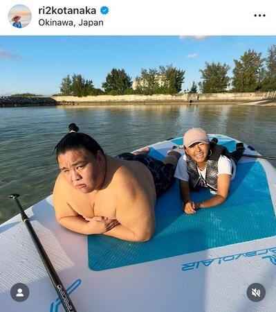 　田中律子インスタグラム（ｒｉ２ｋｏｔａｎａｋａ）より