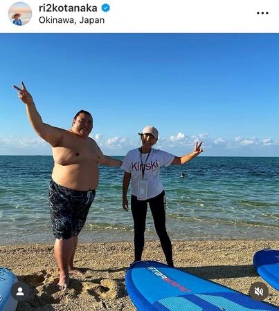 　田中律子インスタグラム（ｒｉ２ｋｏｔａｎａｋａ）より