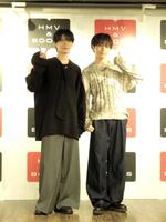 　フォトブック「ｐｕｚｚｌｅ」発売記念イベントに登場した「原因は自分にある。」の（左から）杢代和人、長野凌大