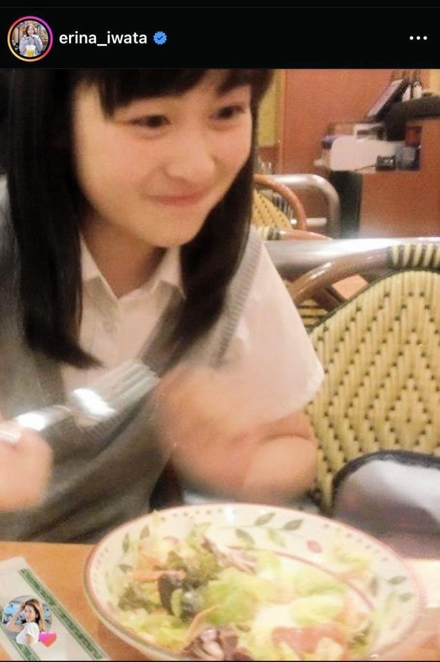 　岩田絵里奈アナのインスタグラム＠ｅｒｉｎａ＿ｉｗａｔａから