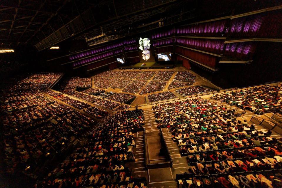 　角野隼斗のピアノリサイタルが開かれたＫアリーナ横浜