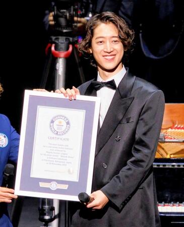 　ギネス世界記録に認定された角野隼斗
