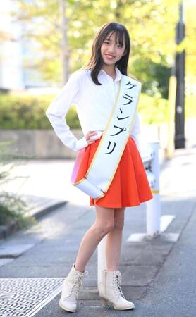 　２０２５年「なつキミプロジェクト２０２５」初代グランプリの横須賀京香（撮影・堀内翔）