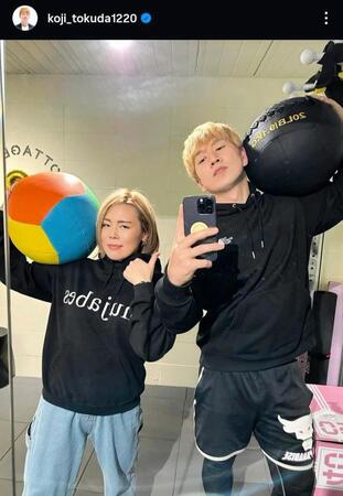 　元ブリリアン・コージのインスタグラム＠ｋｏｊｉ＿ｔｏｋｕｄａ１２２０から