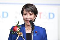 　受賞の喜びを語る高市早苗首相（撮影・開出牧）