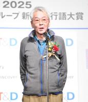 　受賞の喜びを語るガバメントハンター・田澤道弘さん（撮影・開出牧）