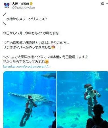 海遊館のＸ＠Ｏｓａｋａ＿Ｋａｉｙｕｋａｎ（１２月１日付）より