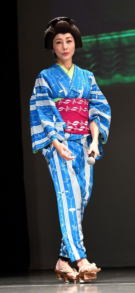 　坂本龍馬の妻・お竜を演じる熊切あさ美（撮影・佐藤厚）