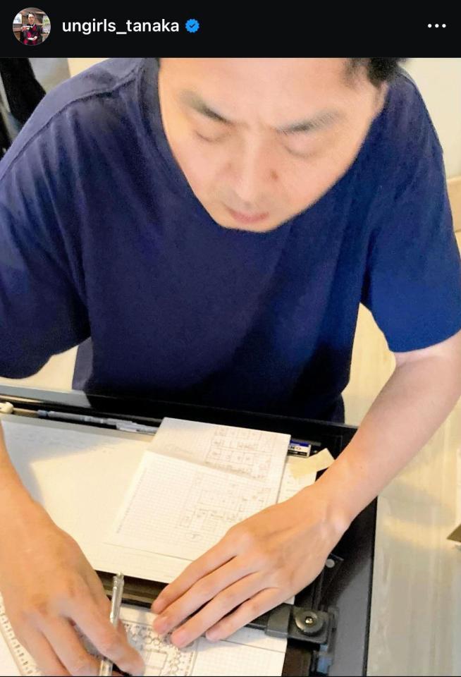 アンガールズ・田中のインスタグラム＠ｕｎｇｉｒｌｓ＿ｔａｎａｋａから 