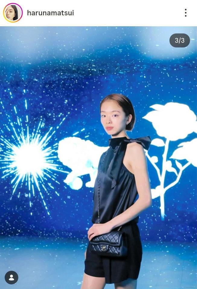 松井遥南のインスタグラム＠ｈａｒｕｎａｍａｔｓｕｉ（１２月３日付）より