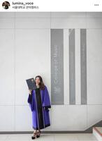 　ソウル大学音楽大学を卒業しているルミーナ。インスタグラム＠ｌｕｍｉｎａ＿ｖｏｃｅより