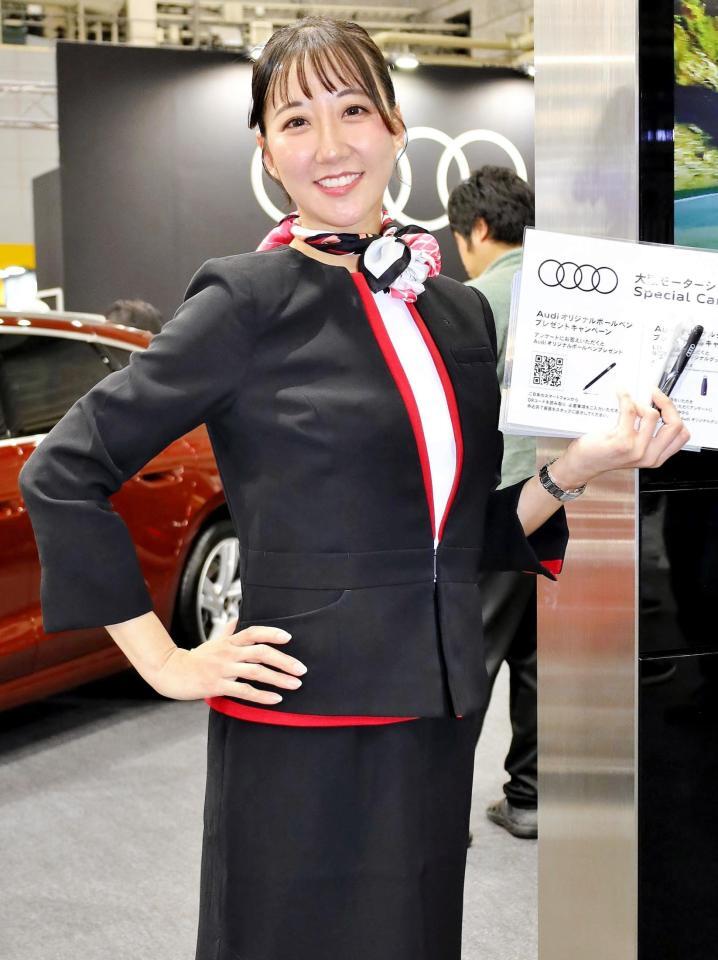 　Ａｕｄｉブースの福田ねね