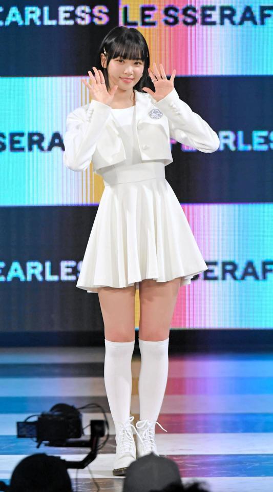 　ＬＥ　ＳＳＥＲＡＦＩＭ　ＪＡＰＡＮ　ＤＥＢＵＴ　ＳＨＯＷＣＡＳＥでのキム・チェウォン＝２０２３年１月撮影