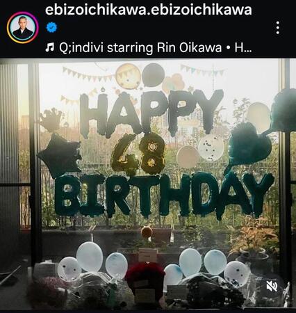 市川團十郎のインスタグラム（＠ｅｂｉｚｏｉｃｈｉｋａｗａ．ｅｂｉｚｏｉｃｈｉｋａｗａ）より 