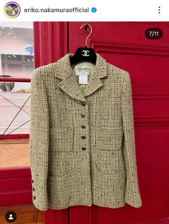 　シャネル。中村江里子のインスタグラム＠ｅｒｉｋｏ．ｎａｋａｍｕｒａｏｆｆｉｃｉａｌより 