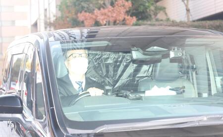 　清水尋也被告を乗せたと思われる車両（撮影・佐々木彰尚）