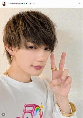 　佐野勇斗インスタグラム＠ｓａｎｏｈａｙａｔｏ＿ｍｉｌｋから