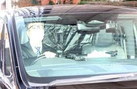 　清水尋也被告を乗せたと思われる車両（撮影・佐々木彰尚）