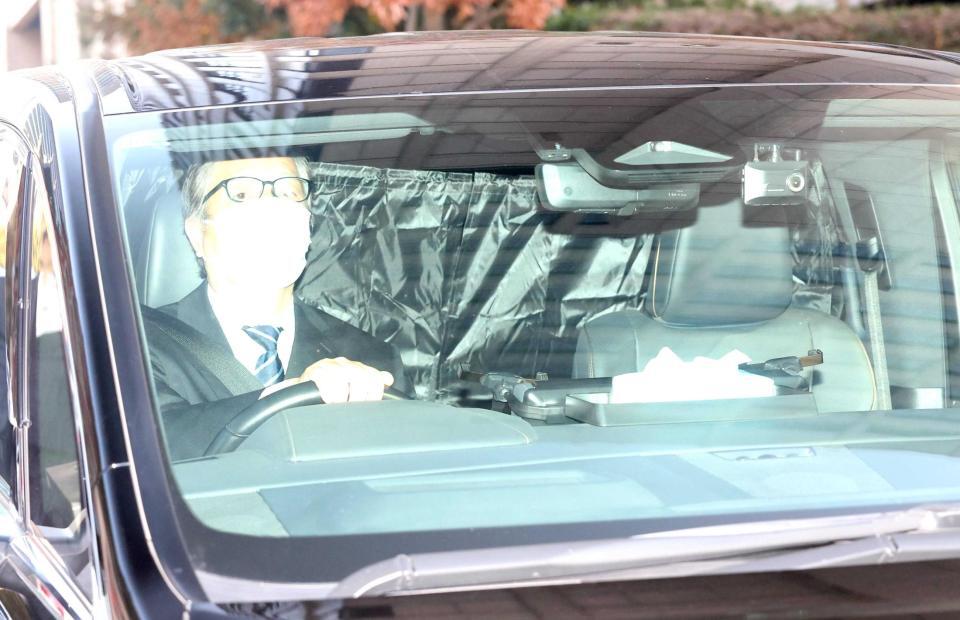 　清水尋也被告を乗せたと思われる車両（撮影・佐々木彰尚）