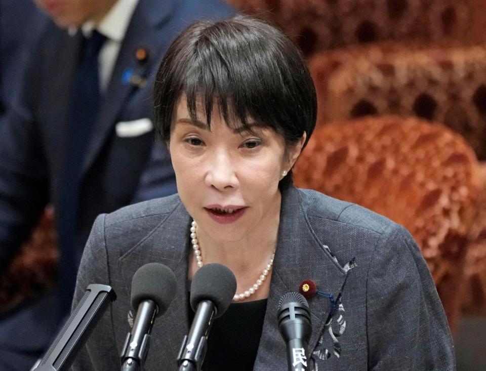 　衆院予算委で答弁する高市首相＝９日午前